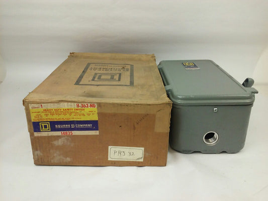 SQUARE D H362ND, H-362-ND SER D1 MISSING LOCKING LATCHES 60A 480V 3PH RAINTIGHT