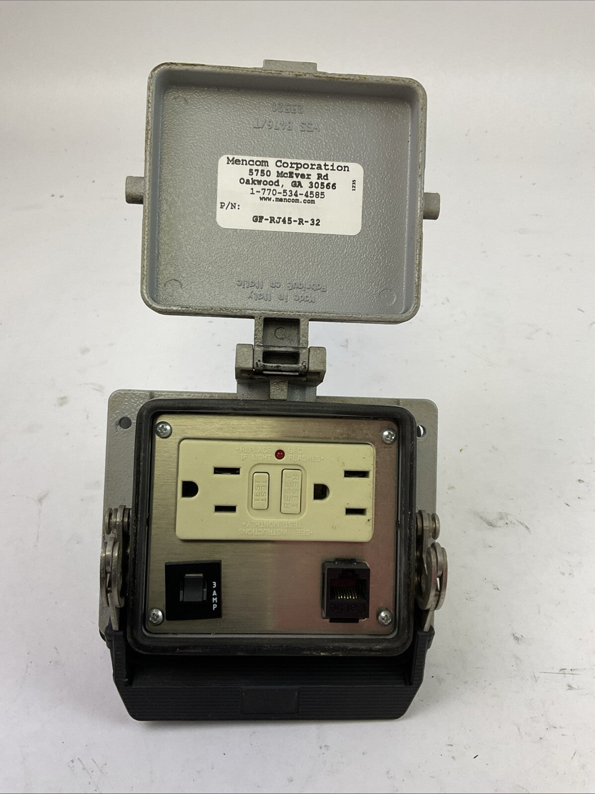 MENCOM GF-RJ45-R-32 PROGRAMMING DEVICE INTERFACE CONNECTOR 115VAC