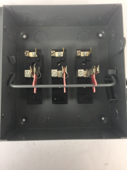 FPE 7632 TYPE LD SAFETY SWITCH 60AMP 250VDC 240VAC 3 POLE 10-15HP