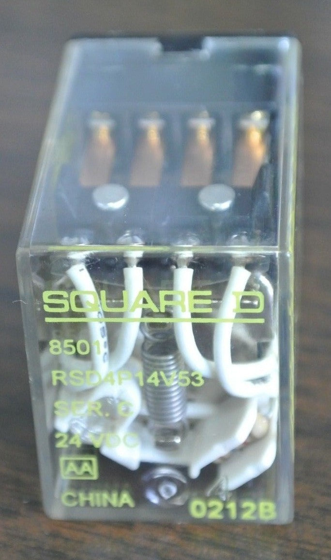 SQUARE D 8501RSD4P14V53 - MINI GEN. PURP. RELAY - 4PDT, 3A, 24VDC - NEW SURPLUS