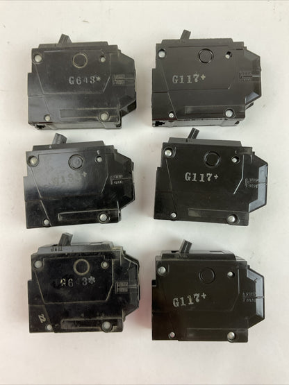 GE THQL1150 CIRCUIT BREAKER 1POLE 50AMP 120/240VAC (LOT OF 6)