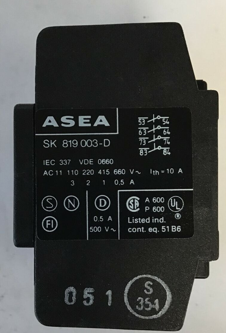 ABB EHAD-40 ADDER DECK 4NO SK819203-D