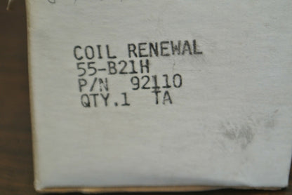 GE / GENERAL ELECTRIC 55-B21H / RENEWAL COIL / 24V, 60Hz / NEW SURPLUS