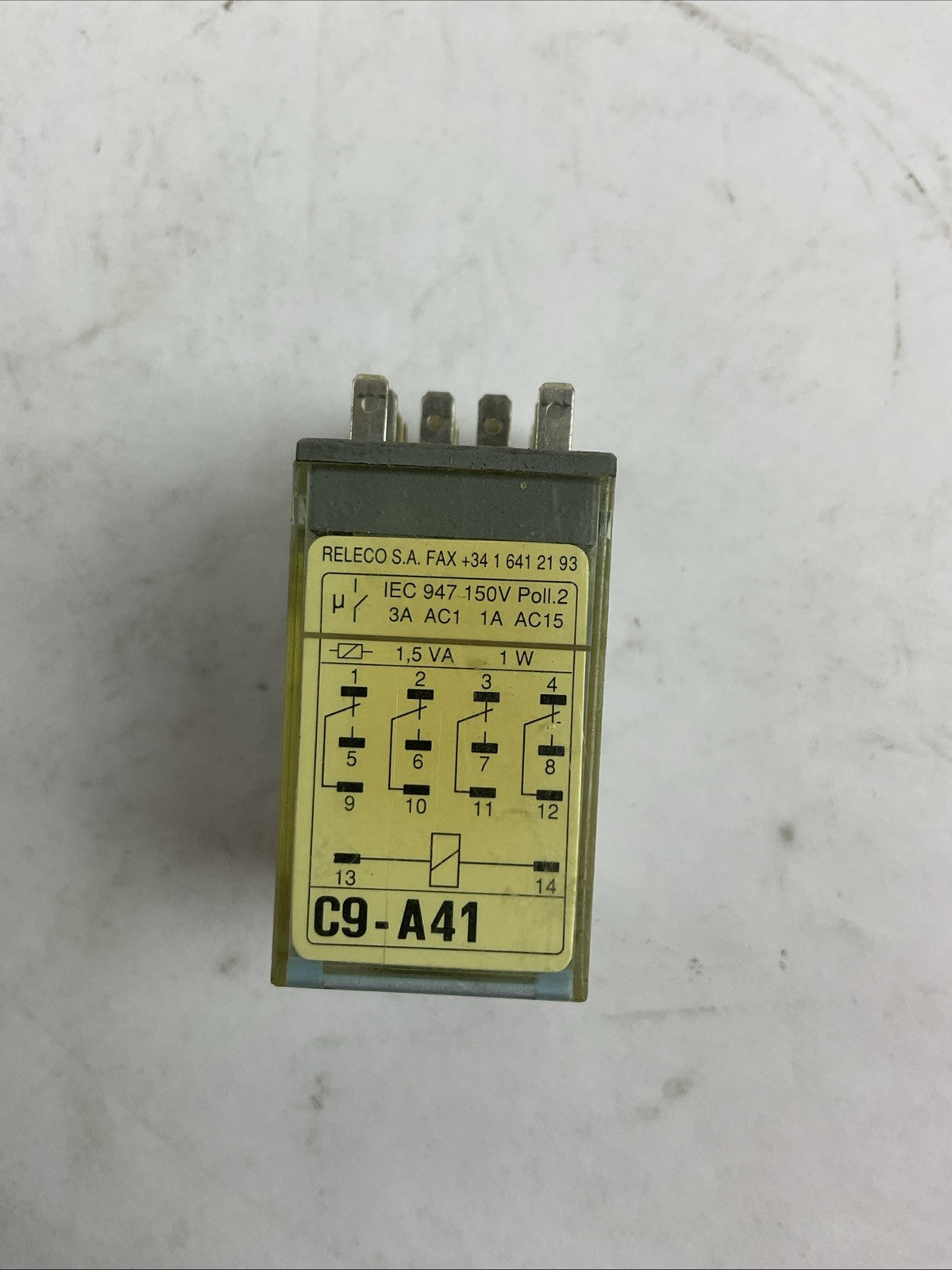 RELECO C9-A41 AC120V 60HZ RELAY (LOT OF 4)