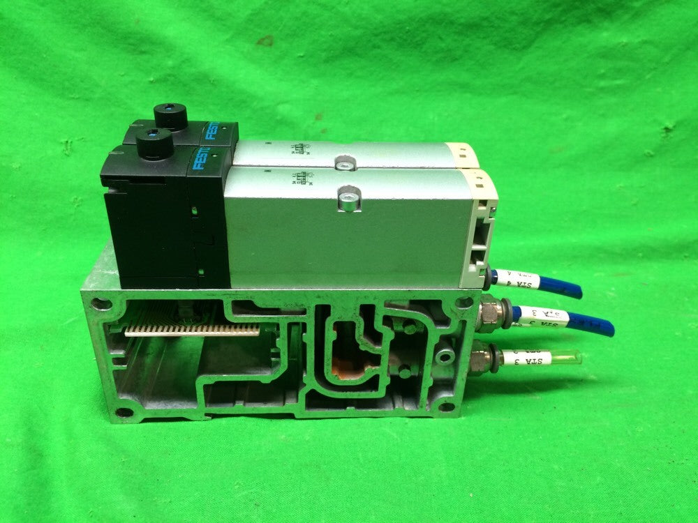 FESTO ELECTRIC VSVA-B-M52-AZD-A1-1T1L W/ VABV-S4-S1-N14-2T2