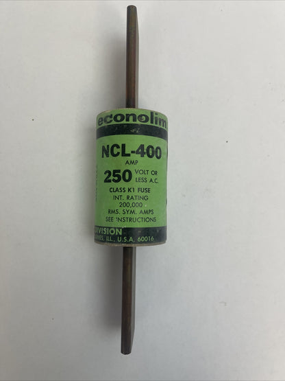 ECONOLIM NCL400 CLASS K1 FUSE 250VAC 400AMP