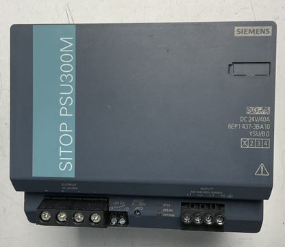 SIEMENS 6EP1437-3BA10 POWER SUPPLY SITOP PSU300M 24VDC 40A
