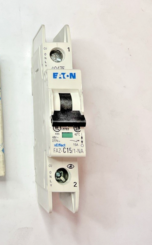 EATON FAZ-C15/1-NA-SP CIRCUIT BREAKER 15A 277VAC 48VDC