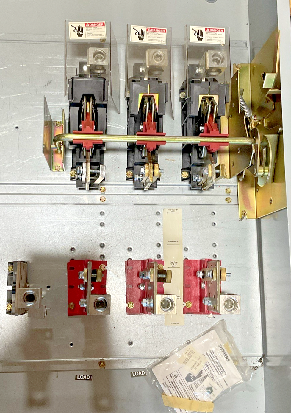 SIEMENS GF325N GENERAL DUTY SAFETY SWITCH 400A 240VAC 250VDC