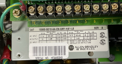 ALLEN-BRADLEY 1336S-B010-AA-EN-GM1-HA1-L6 DRIVE SER.A 480V 3PH