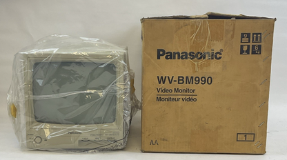 PANASONIC WV-BM990 VIDEO MONITOR 120VAC 60HZ 28W