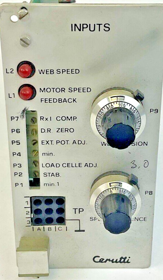 CERUTTI RE 55027 INPUT & SPEED SIMULATOR