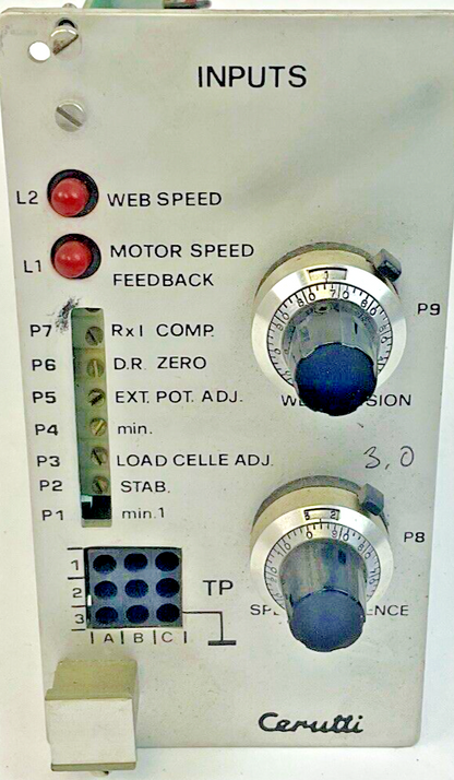 CERUTTI RE 55027 INPUT & SPEED SIMULATOR
