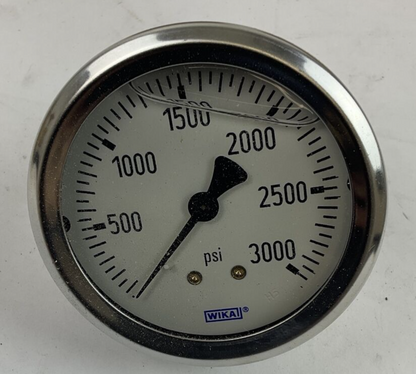 WIKA 213.53 GAUGE 2.5" 1/4NPT  3000PSI CBM****LOTOF3****