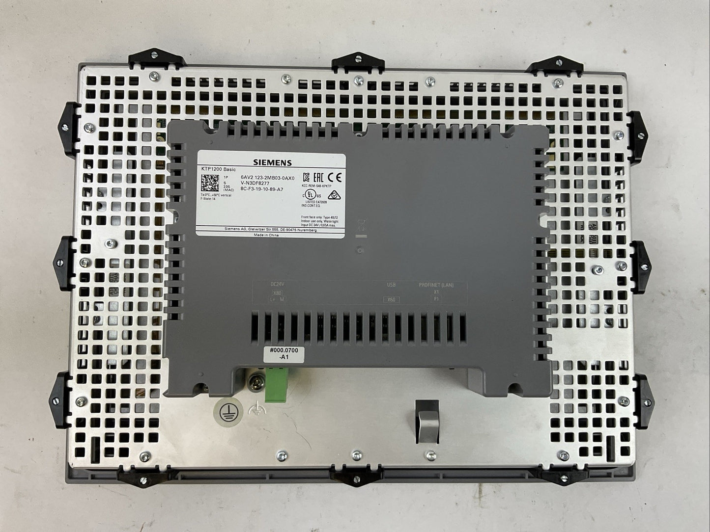SIEMENS 6AV2 123-2MB03-0AX0 SIMATIC HMI TOUCH SCREEN 24VDC