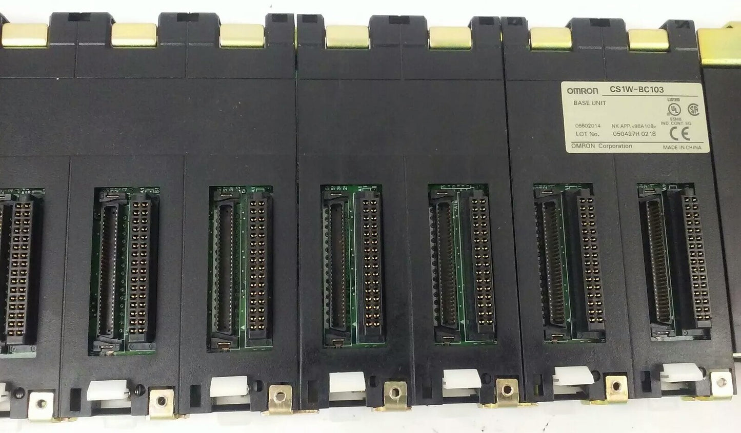 OMRON CS1W-BC103 10-SLOT, I/O MODULE BASE UNIT, USED GOOD CONDITION, CS1W