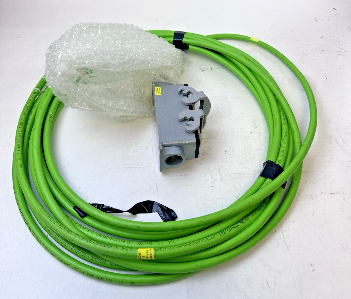 SAB BROCKSKES 279400/OP247-2 SERVO FEEDBACK CABLE 11.1M WIELAND 24-PIN CONNECTOR
