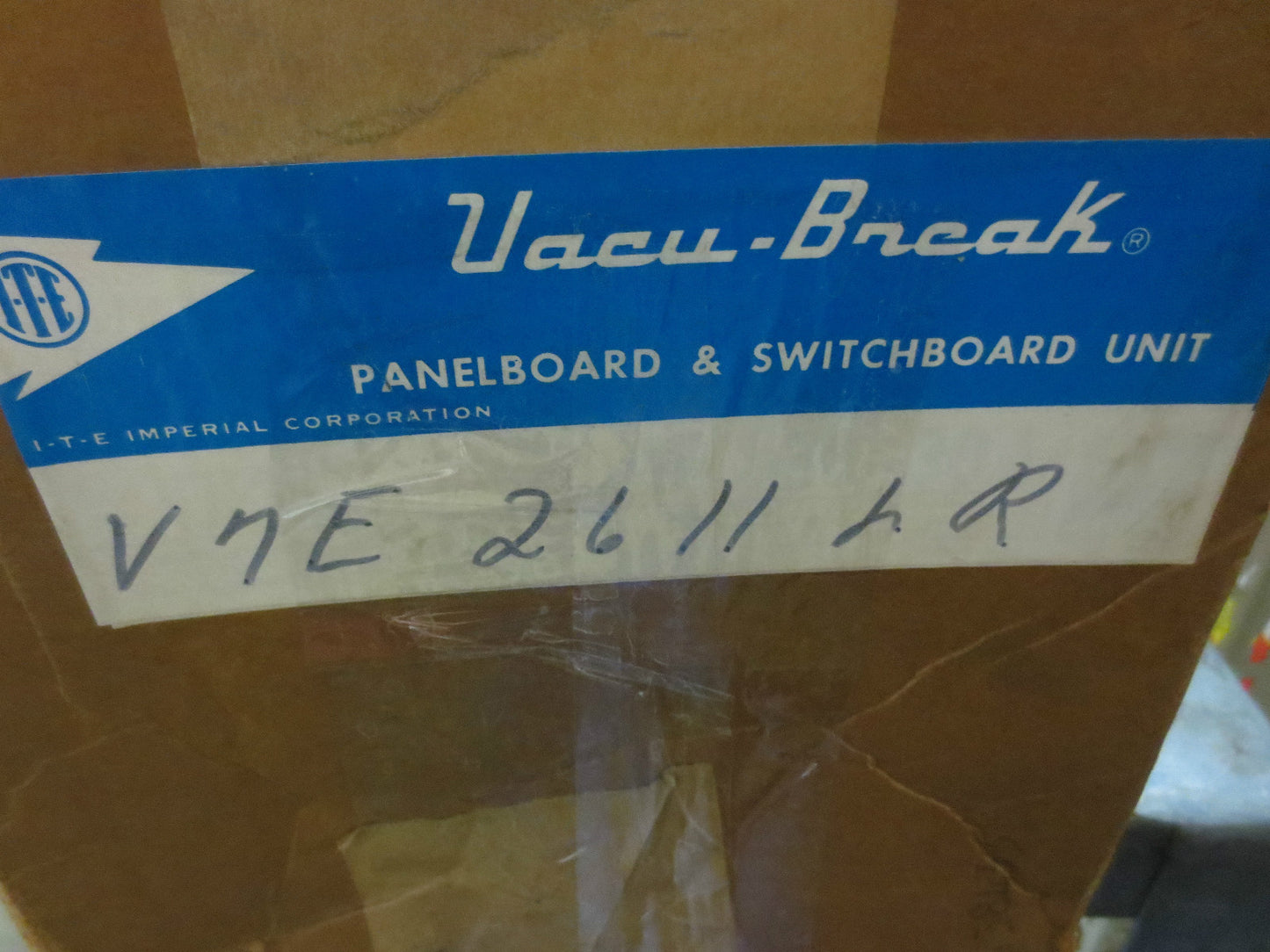 I-T-E V7E2611LR VACU-BREAK PANELBOARD SWITCH UNIT 600V 30-30A - NEW SURPLUS