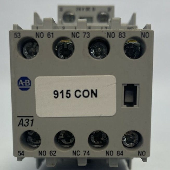 ALLEN BRADLEY 100-C09D*10 SER A CONTACTOR 600VAC 25A 7.5HP 3PH 100-F SER B 10A