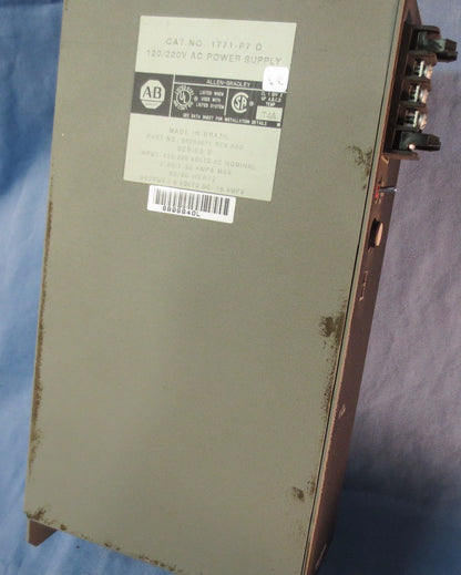 ALLEN-BRADLEY 1771-P7 D, 120/220V AC POWER SUPPLY, Ser. D