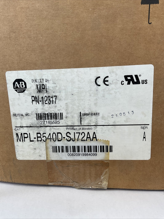 ALLEN BRADLEY MPL-B450D-SJ72AA SER A SERVO MOTOR