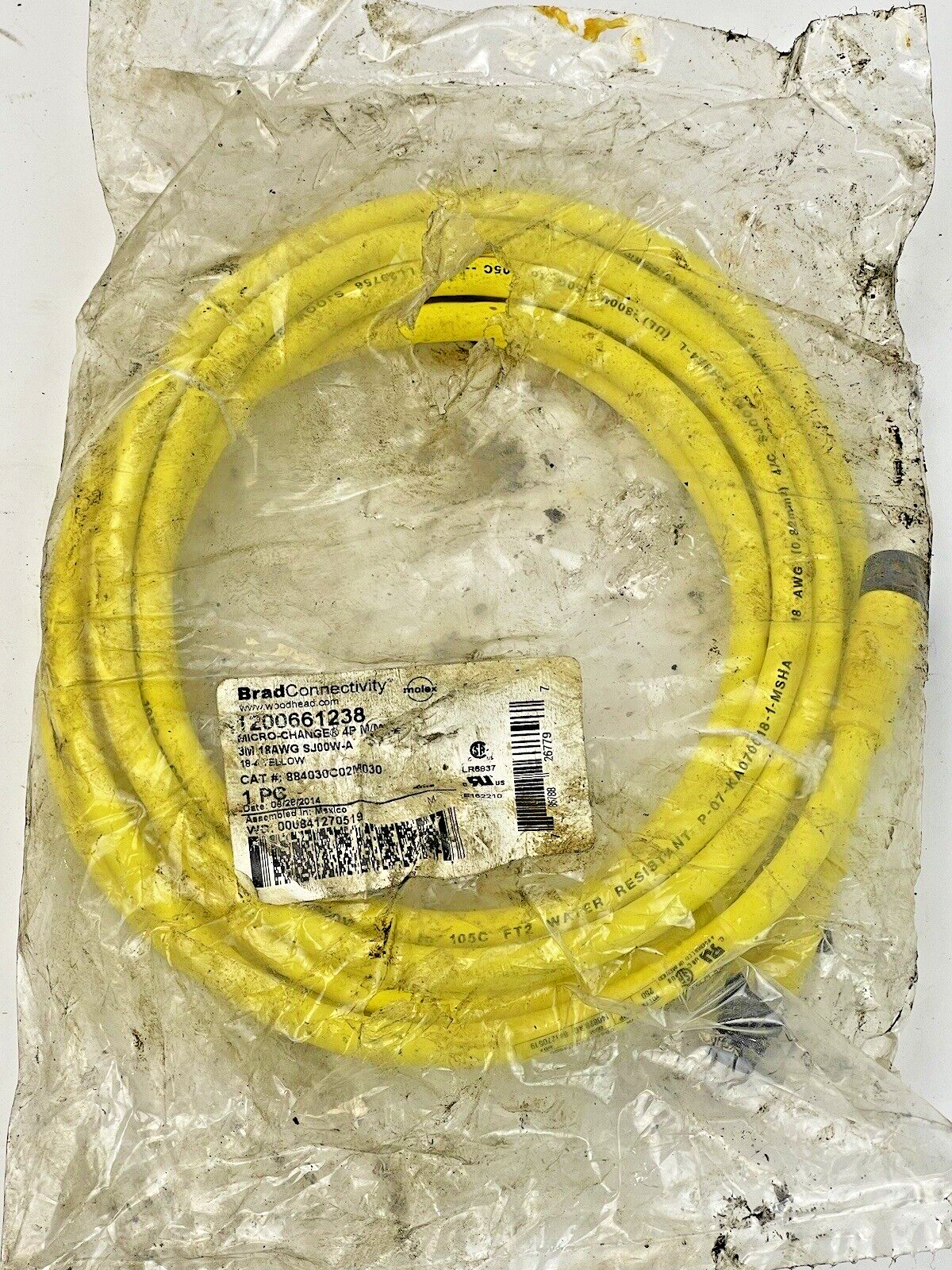 BRAD CONNECTIVITY - 884030C02M030 - 3M MICRO-CHANGE 4P CORDSET - 1200661238