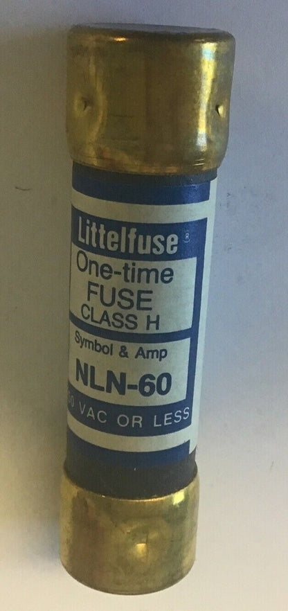 LITTLEFUSE NLN60 ONE TIME FUSES 250V  ***LOTOF10***