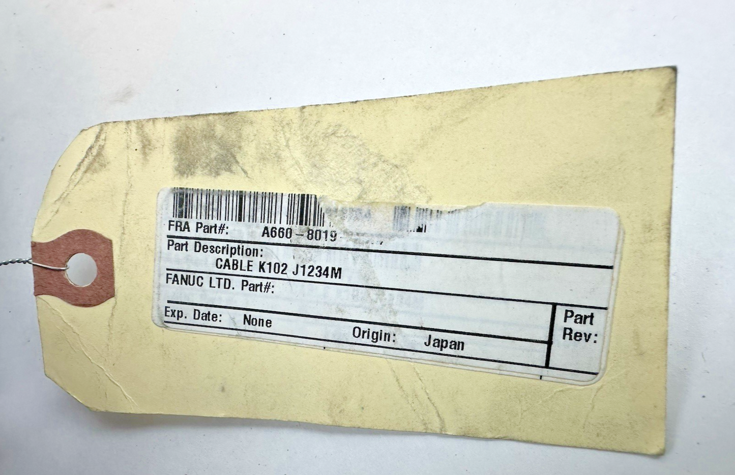 FANUC A660-8019- CABLE K102 J1234M