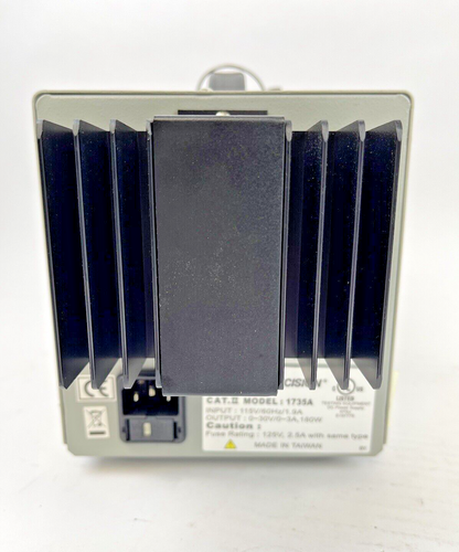 BK PRECISION 1735A Single Output DC Power Supply: 0 to 30V, 0 to 3 A, 120/24V AC