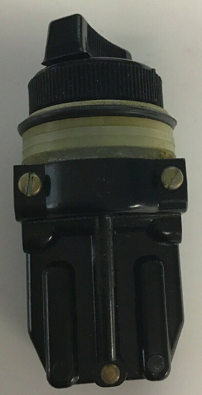 GE CR104B12102 MINIATURE OILTIGHT SELECTOR SWITCH BLACK 2POS 150V 1NO-1NC