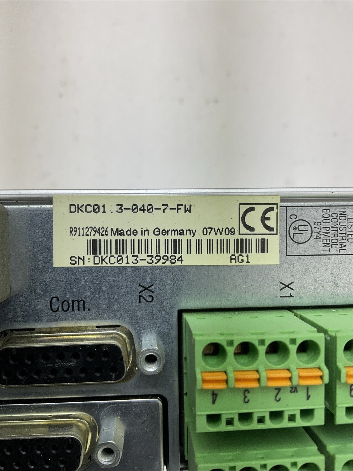 REXROTH ECO DRIVE DKCXX.3-040-7 DKC01.3-040-7-FW FWA-ECODR3-SMT-02VRS-MS