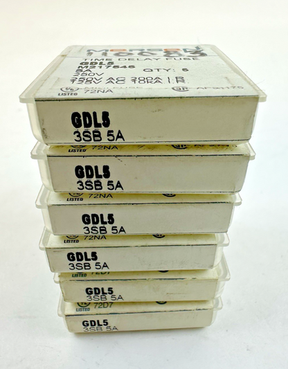 MERSEN GDL5 M217545 5A 250V SLOW TIME DELAY FUSE PACK OF 5 (LOT OF 6)