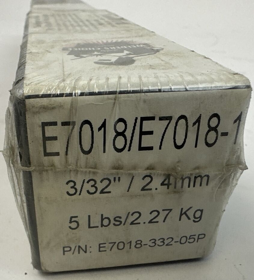WELDERS CHOICE E7018-332-05P E7018/E7018-1 ELECTRODE 3/32"/2.4mm 5LBS/2.27Kg