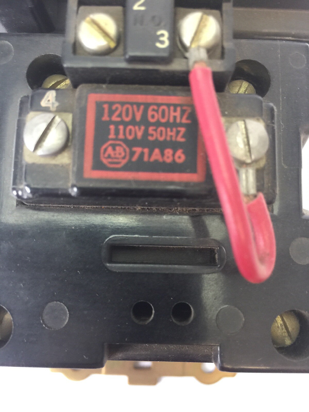 ALLEN BRADLEY 202AC-F718039/1 DC CONTACTOR 250VDC 3NO-1NC 71A86 COIL 120V 60HZ