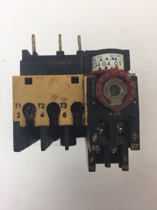 ALLEN BRADLEY 193-BSA50 OVERLOAD RELAY SER A 0.34-0.50A