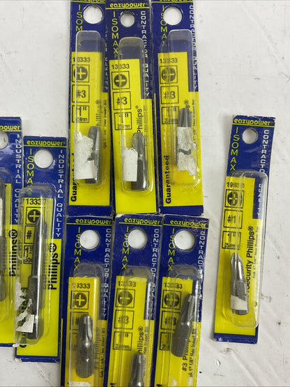 EAZYPOWER ISOMAX CONTRACTOR QUALITY PHILLIPS BIT LOT