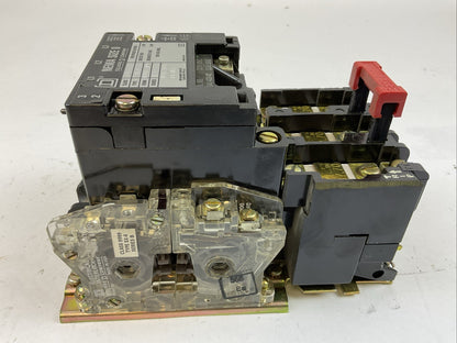 SQUARE D 8536SBG2 SIZE 0 STARTER 600VAC 5HP B7.70 HEATERS 31041-400-42 COIL 120V