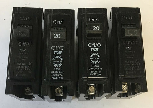 THOMAS & BETTS TB120C CIRCUIT BREAKER 120/240VAC ***LOTOF4***