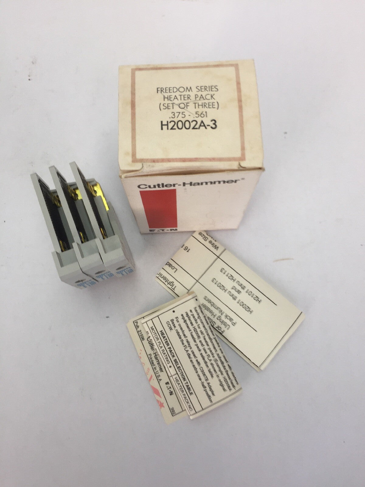 CUTLER HAMMER H2002A-3 FREEDOM SERIES HEATER PACK (SET OF THREE) .375-.561