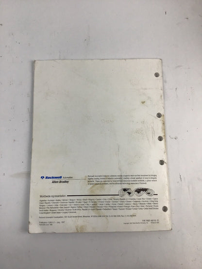 ALLEN BRADLEY 74001-002-01(F) MANUAL 1203-GD1,GK1 AND 1336-GM1