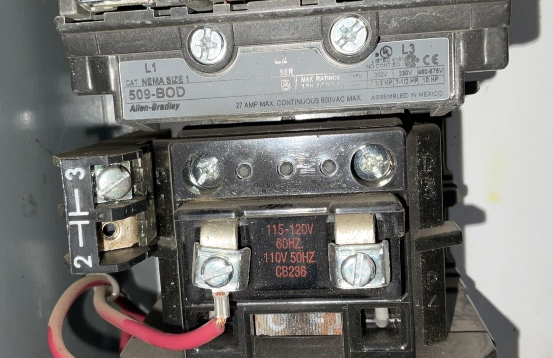 ALLEN BRADLEY 512-BAB-1E-6P-24R COMBINATION MOTOR CONTROLLER SER.1 480V