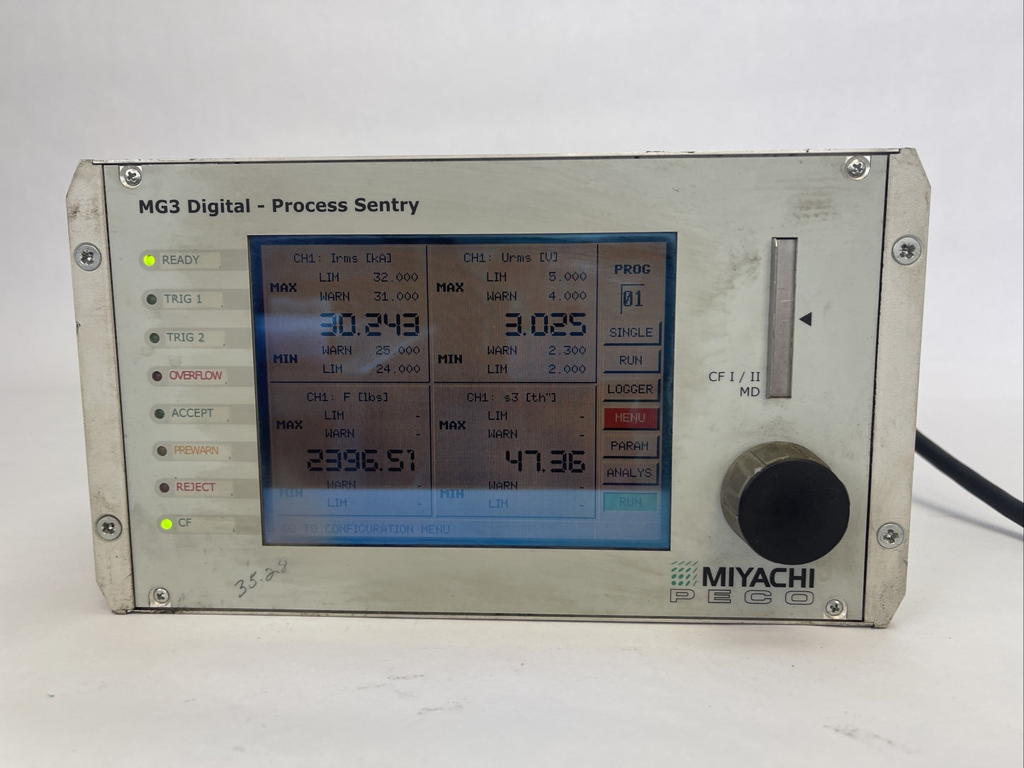 MIYACHI PECA MG3D MG3 DIGITAL PROCESS SENTRY 110-240VAC 50/60HZ