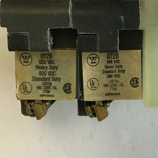 WESTINGHOUSE OT3PA PUSH TO TEST LIGHT 6VAC/DC