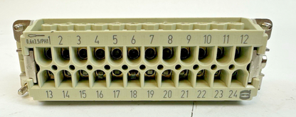 HARTING HAN 24E-M-S 0933024 PIN INDUSTRIAL MALE CONNECTOR 16 A 500 V