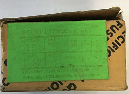 ECONOMY LENR 17-1/2 FUSE CLASS RK5 ECON-LIMITER 250VAC 17-1/2A ***LOTOF10***