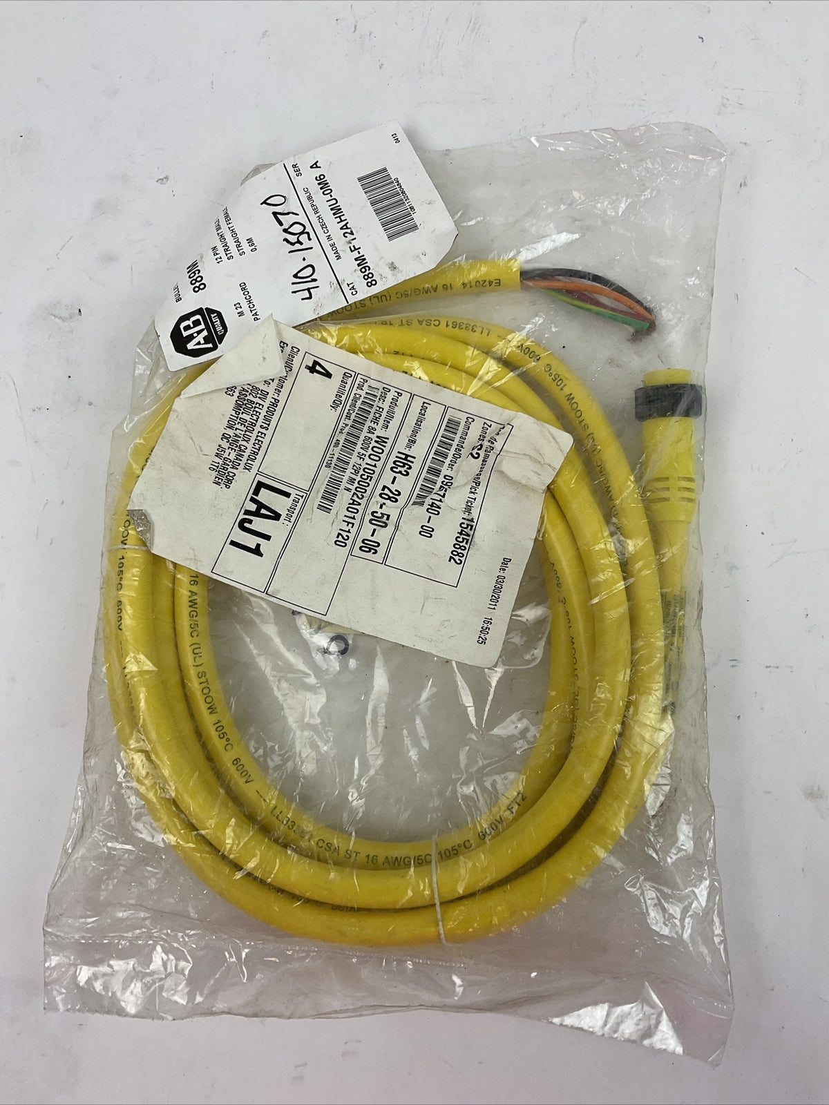 ALLEN BRADLEY 889M-F12AHMU-0M6 M23 PATCORD 12PIN