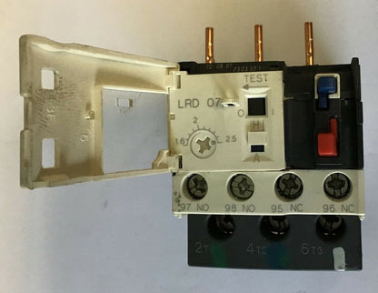 TELEMECANIQUE LRD 07 1.6-2.5A 690VAC 6KV  CLASS 10 OVER LOAD RELAY