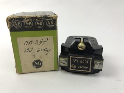 Allen Bradley OA24P Coil New In Original Box 12 V 60 CY