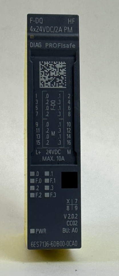 SIEMENS 6ES7 136-6DB00-0CA0 SIMATIC ET 200SP DIGITAL OUTPUT MODULE 24VDC