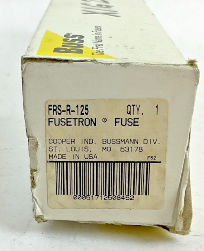 BUSS FRS-R-125 TIME DELAY FUSE 600V 300VDC 20KA RK5